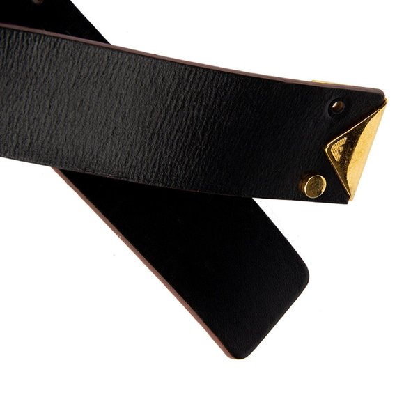EMPORIO ARMANI BLACK EVENING BELT | WOMENS